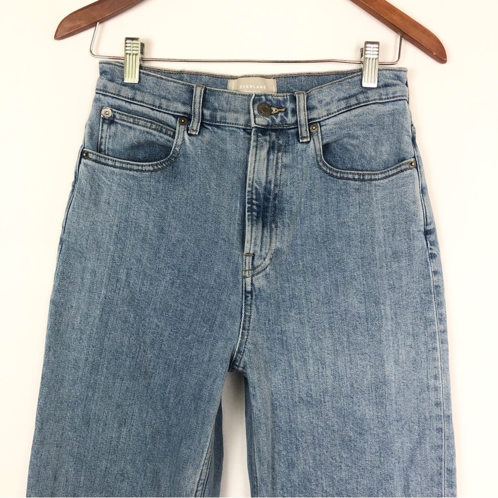 Everlane Way High Jean Organic Light Indigo Size 26 Regular - Picture 3 of 7